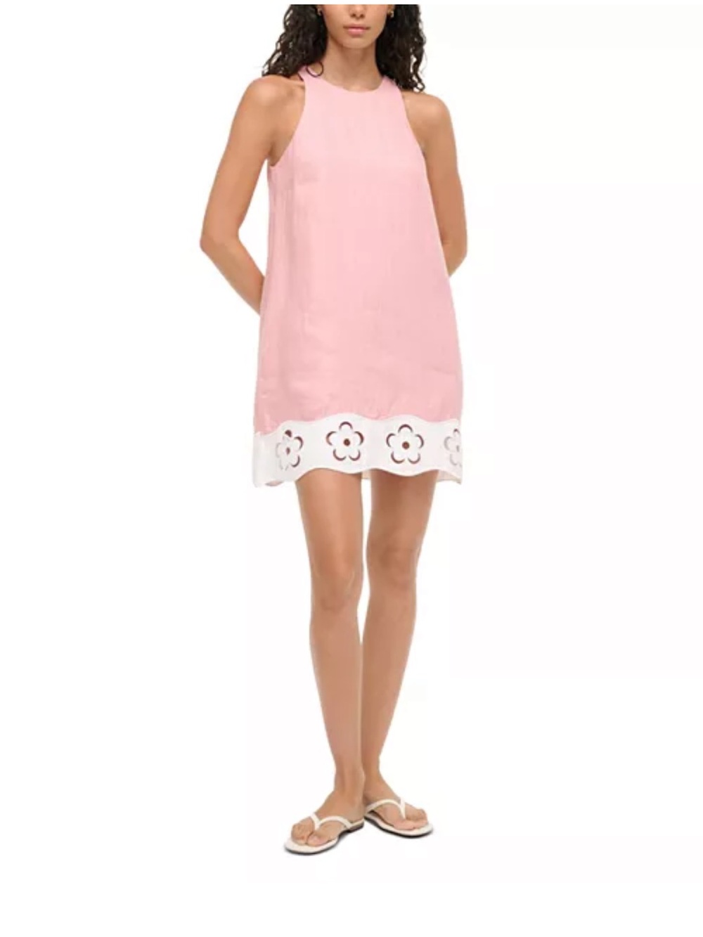 STAUD Mika Linen Dress